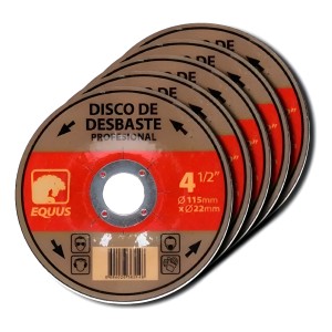 Discos De Desbaste Equus 4 1/2´´ / 115 Mm - Pack 5 Unidades