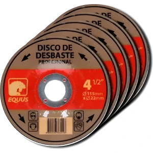 Discos De Desbaste Equus 4 1/2´´ / 115 Mm - Pack 5 Unidades