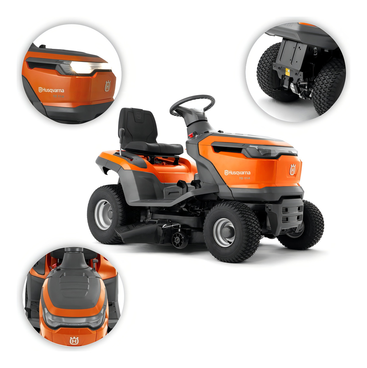 Cortadora De Césped Husqvarna Ts114 De 14,8 Cv, Corte Tractor, 95 Cm - Imagen 2