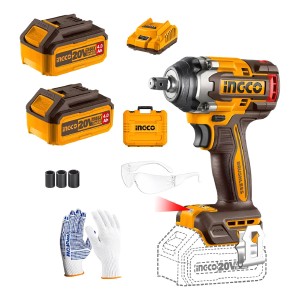 Llave De Impacto 500nm + 2 Bat_car Ciwli2050 Ingco - Tyt