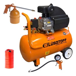 Compresor De Aire Eléctrico Portátil Lüsqtoff Lc-2550bk 50l
