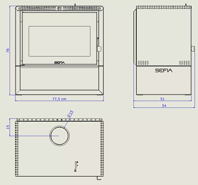 Calefactor Premium Grande 200m2 + Kitpared In - Imagen 8
