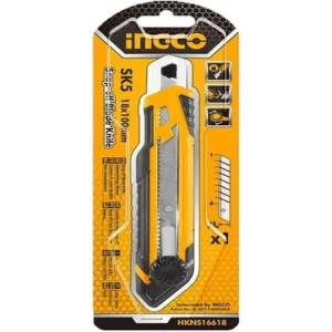 Cutter Guia Aluminio Retractil 18 Mm Ingco Hkns16618 - Tyt