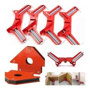 2 Angulos Imantados Para Soldar + 4 Prensas Encuadrar