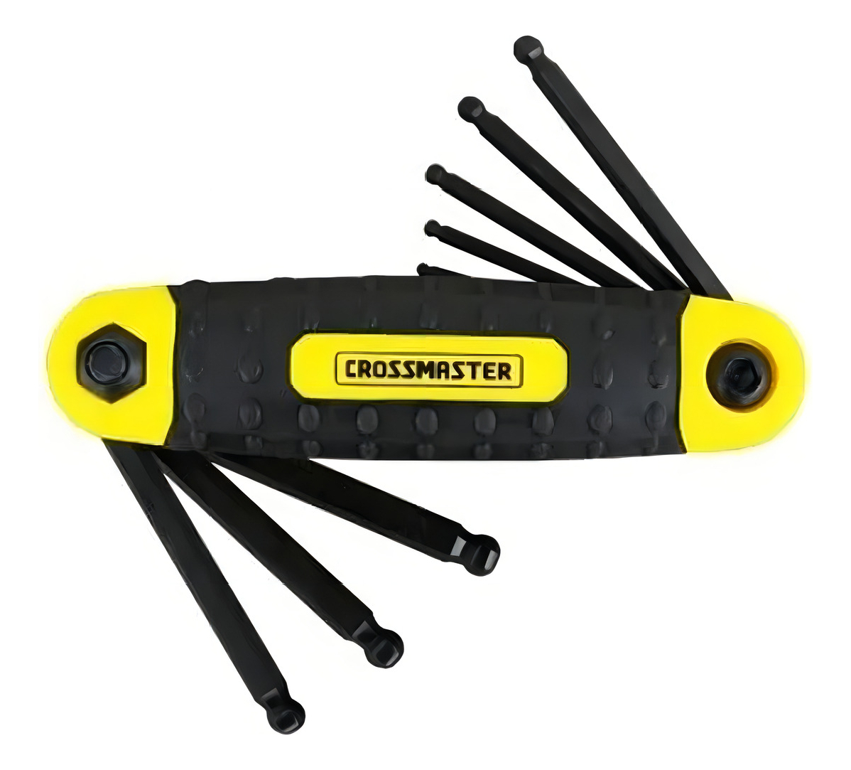 Juego De 9 Llaves Allen Hexagonales Plegables Metricas Cross