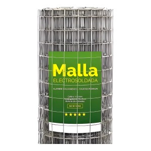 Tejido Malla Electrosoldada Galvanizada Rollo 1.80 X 25 Mts