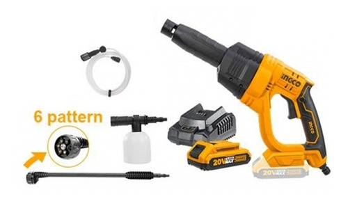 Hidrolavadora Inalambrica 24.8bar +bat +carg 2ah Ingco