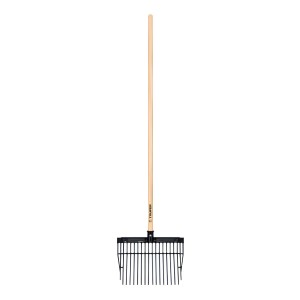 Bieldo Cabeza Plástica Mango Madera16 Dientes Truper 19998