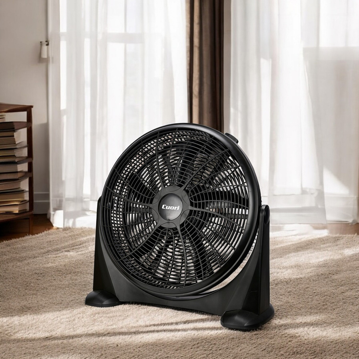 Ventilador Turbo Cuori Amico 5 Aspas 90w Inclinacion Manual Color De La Estructura Negro Color De Las Aspas Negro Diámetro 51 Cm Material De Las Aspas Plástico - Imagen 2