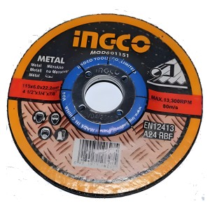 Discos De Desbaste Ingco Industrial - 4 1/2''' - Tyt