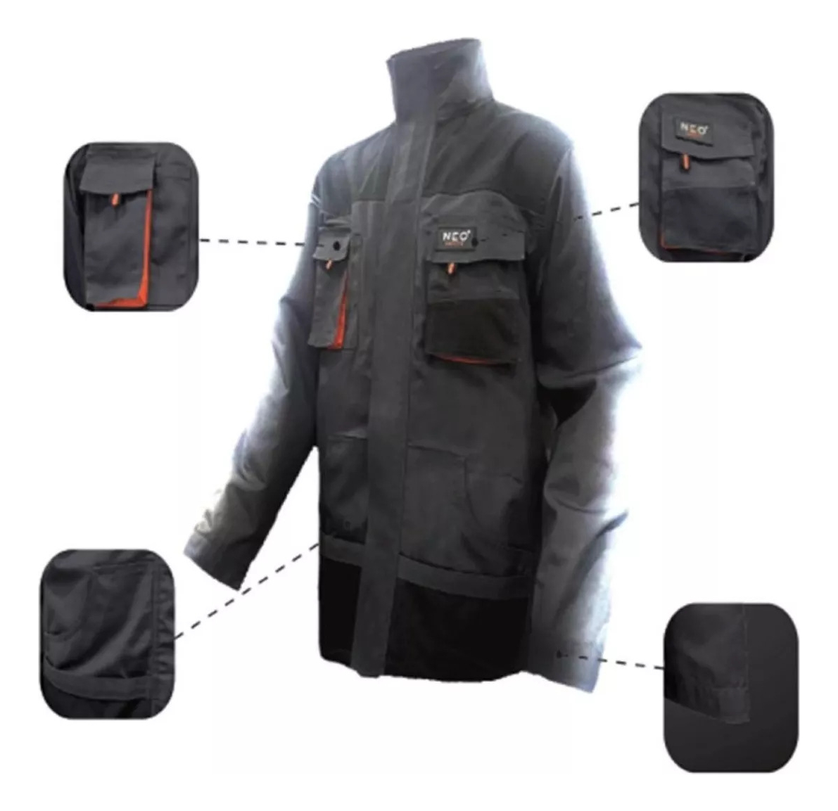 Campera Camisa Trabajo Reforzada Con Bolsillos Neo Safety - Imagen 4