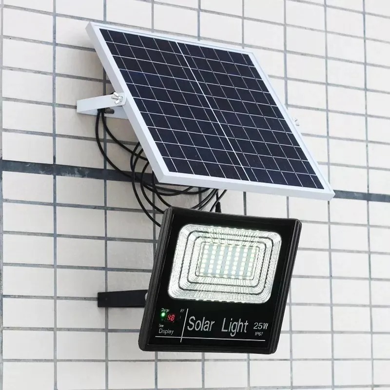 Foco Solar Led 30w C Sensor Patio Jardin Calles Exterior
