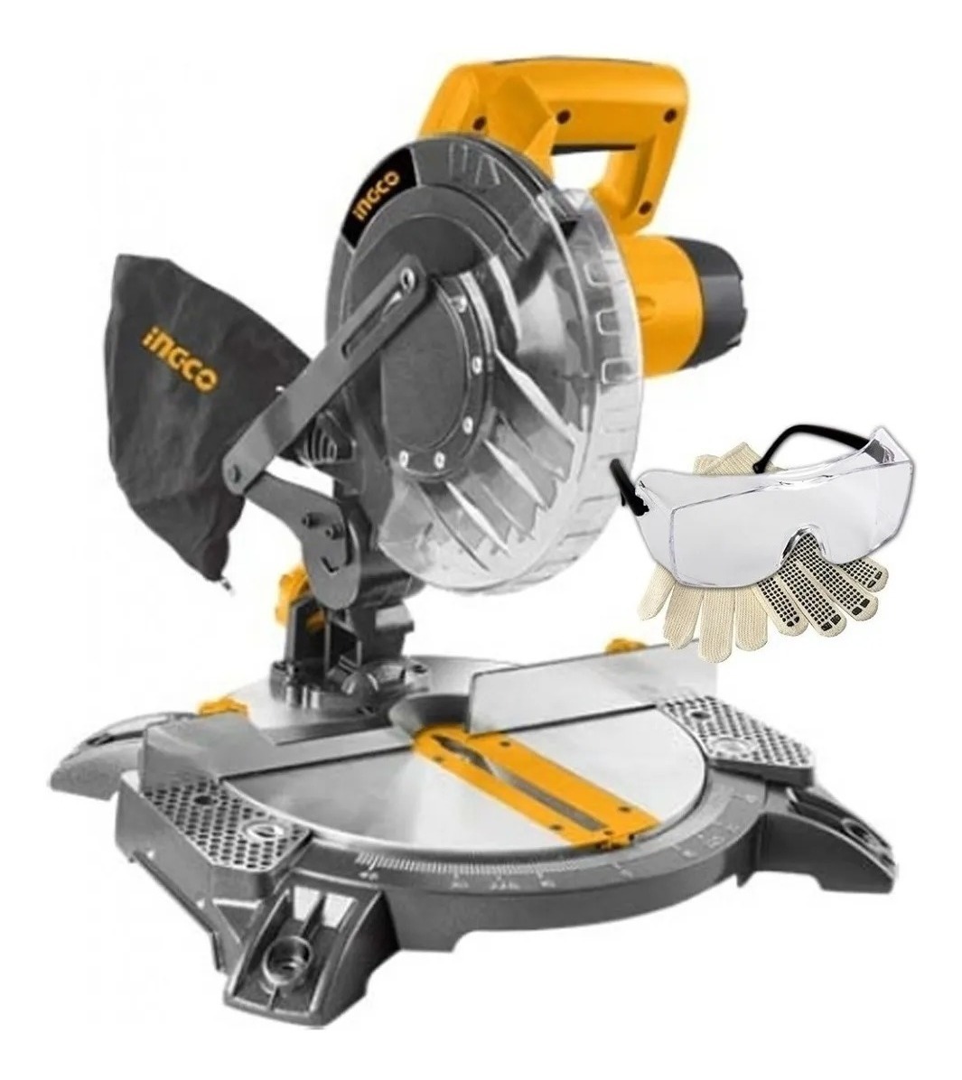 Sierra Ingletadora 8 (200mm) Ingco Bms14001 1400w 5500 Rpm - Imagen 2