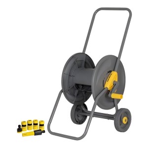Carro Enrolla Manguera Con Ruedas 60mts - El Insuperable Color Gris