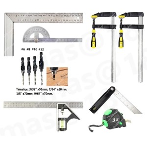 Kit Set De Herramientas Varias Carpintería Medición Otras