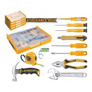 Set Organizador + 11 Herramientas Ingco Hktv01h111 - Tyt