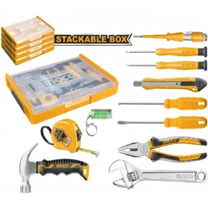 Set Organizador + 11 Herramientas Ingco Hktv01h111 - Tyt