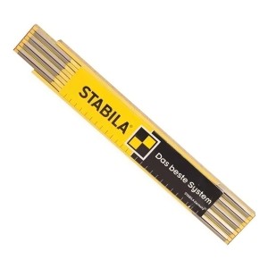 Metro Madera Stabila Alemán 2 Metros Articulado Carpintero