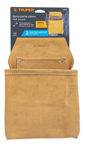 Porta Clavos Truper Carnaza Con 2 Compartimento Pohe-clac - Imagen 2