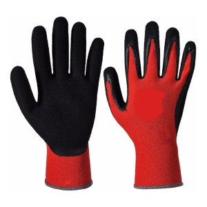 Guantes Trabajo Obra Constuccion - Goma Y Tela Tyt