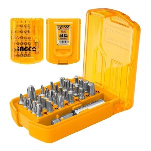 Juego Set 29 Puntas Atorn + Prolongador Ingco Aksd08301 Tyt