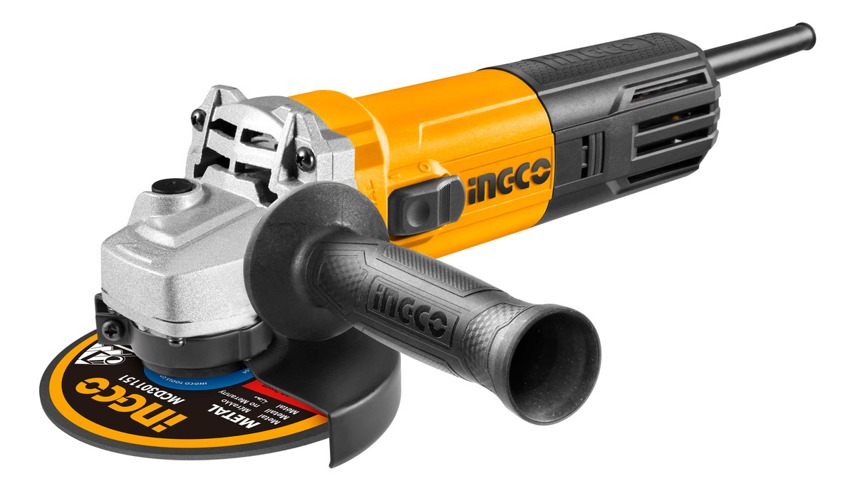 Amoladora Angular 4 1/2 Ingco Ag95018 950w Color Amarillo Frecuencia 50
