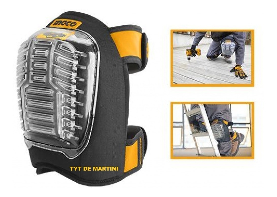 Rodilleras Antideslizante Profesional Par Ingco - Tyt - Imagen 2