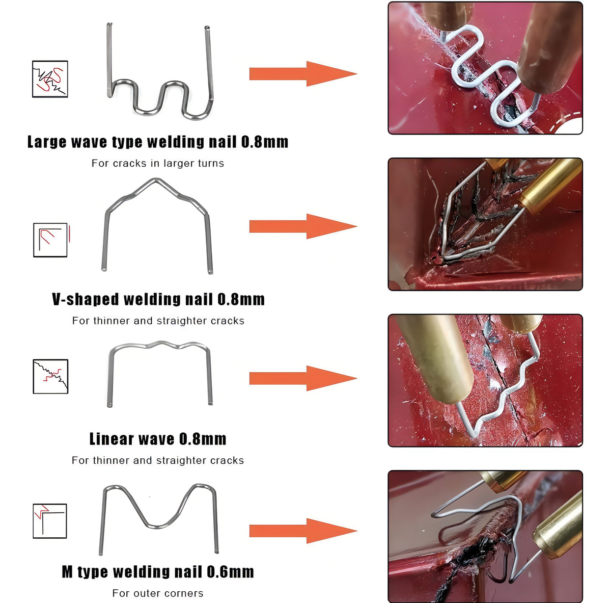 Soldadora De Plásticos 50w Universal Importaciones Con Maletín Rojo - Imagen 3