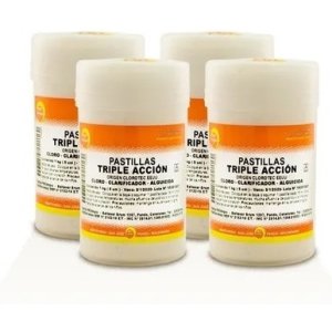 Pastillas De Cloro Triple Acción Para Piscinas 4 Kg