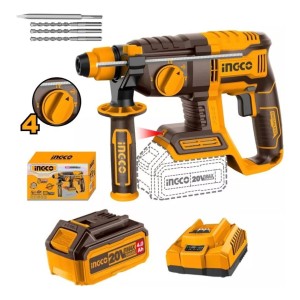 Rotomartillo Bateria 20v Ingco Crhli2201 + Bater. Y Cargad.