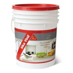 Sikavinil Pintura Interior Superlavable 20lt+rodillo+bandeja