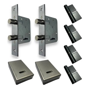 Kit Armado Puerta Reja Cerrojo 501+cajas+pomela Universal N4