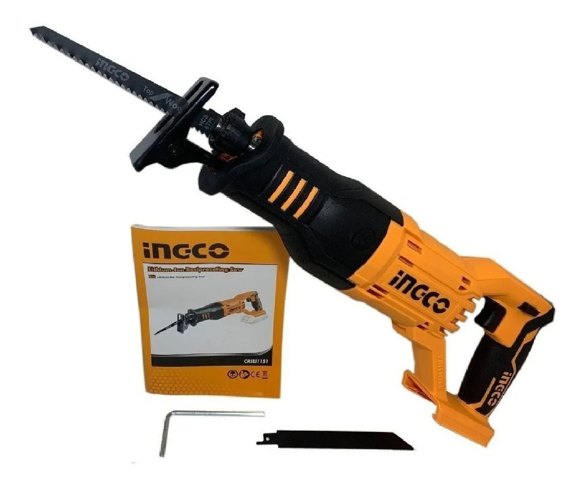 Sierra Sable Recíprocante Inalámbrica Ingco Pofesional Crsli1151 20v