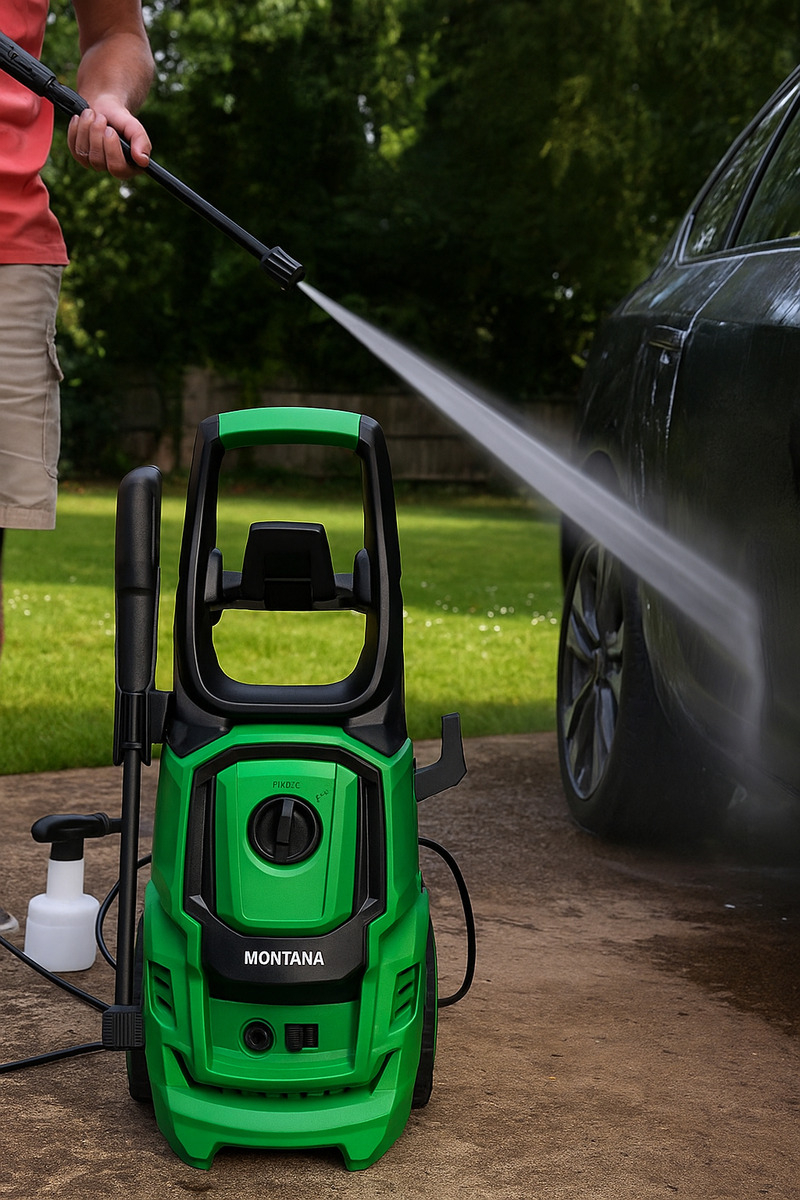 Hidrolavadora Montana 1.800 W / 140 Bar Max / Muy Potente Verde Oscuro - Imagen 2