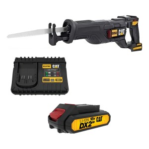 Sierra Sable Cat Caterpillar Con Bateria 2 Ah Y Cargador