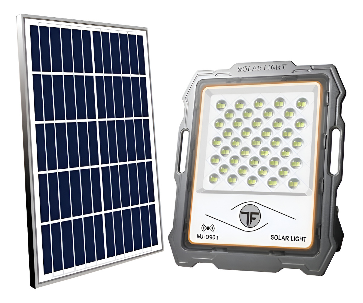 Foco Solar Led 50w C Sensor Patio Jardin Calles Exterio