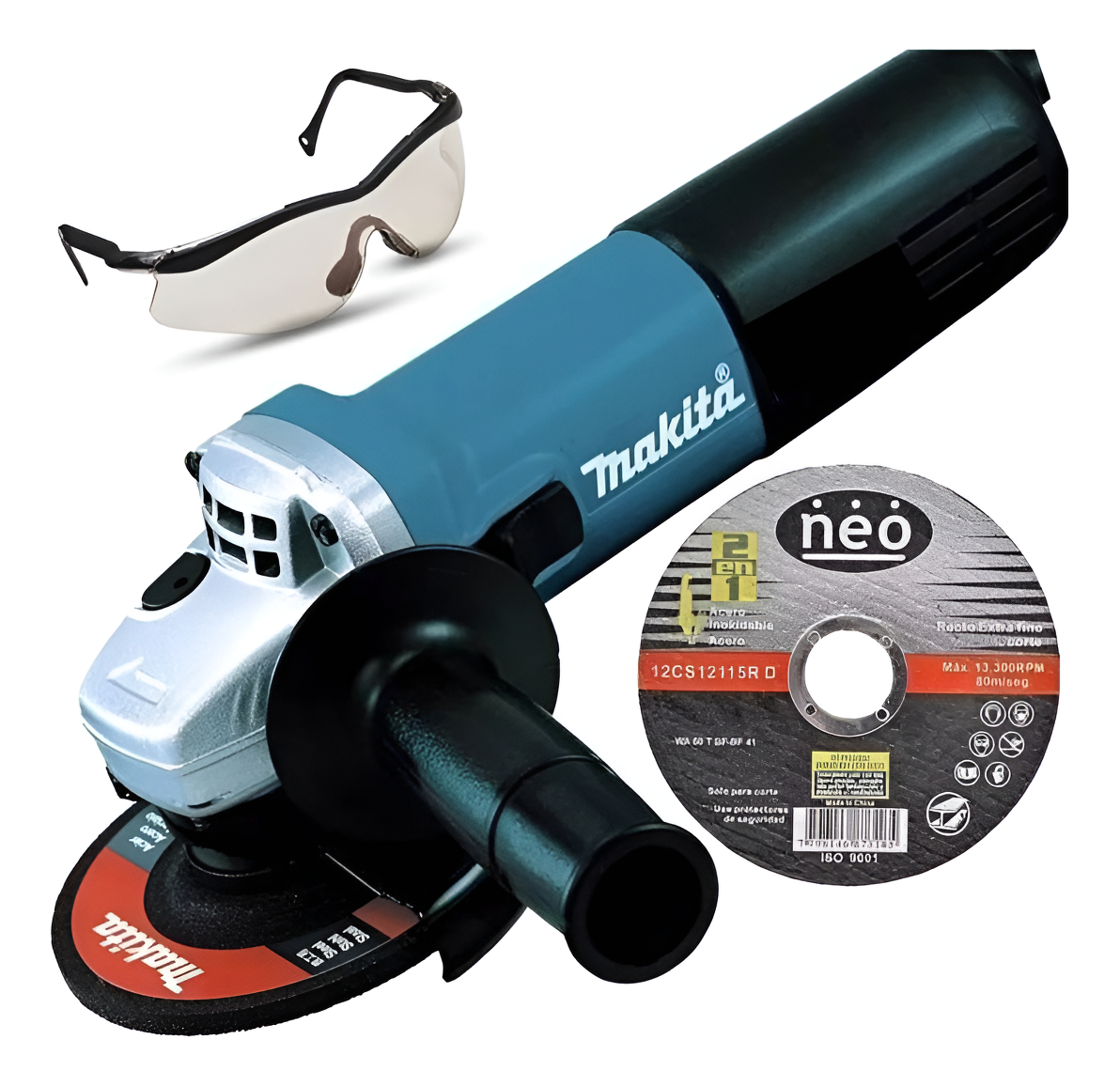 Amoladora Makita 4 1/2 Angular 2 Años De Garantía + Regalos!