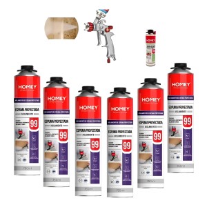 Poliuretano Proyectable Caja X12 + Pistola Neumatica Cleaner