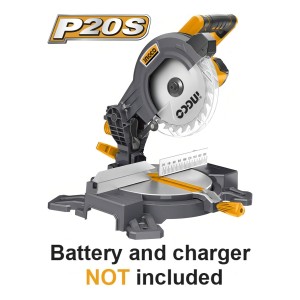 Sierra Ingletadora Bat Litio 210mm Ingco P20s Cms2001 Color Gris