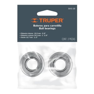 Rulemanes Para Rueda Carretilla 2uni Truper Bas-2b - Tyt