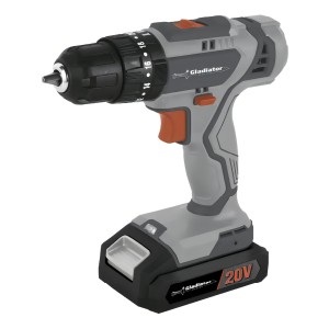 Taladro Atornillador Percutor 20v C/bat Gladiator