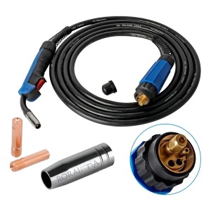 Torcha Mig Tipo Mb15 4 Metros 180a Para Soldadora Mig Color Negro Azul