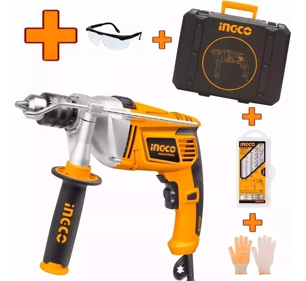 Mecha Taladro C/perc. 1100w C/ Maletin Industrial Ingco - Imagen 2