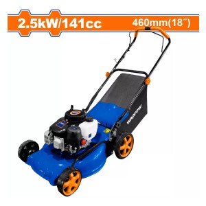 Corta Cesped A Gasolina 2.5kw 141cc 18 Wadfow Wgm3a18 Smf Color Azul
