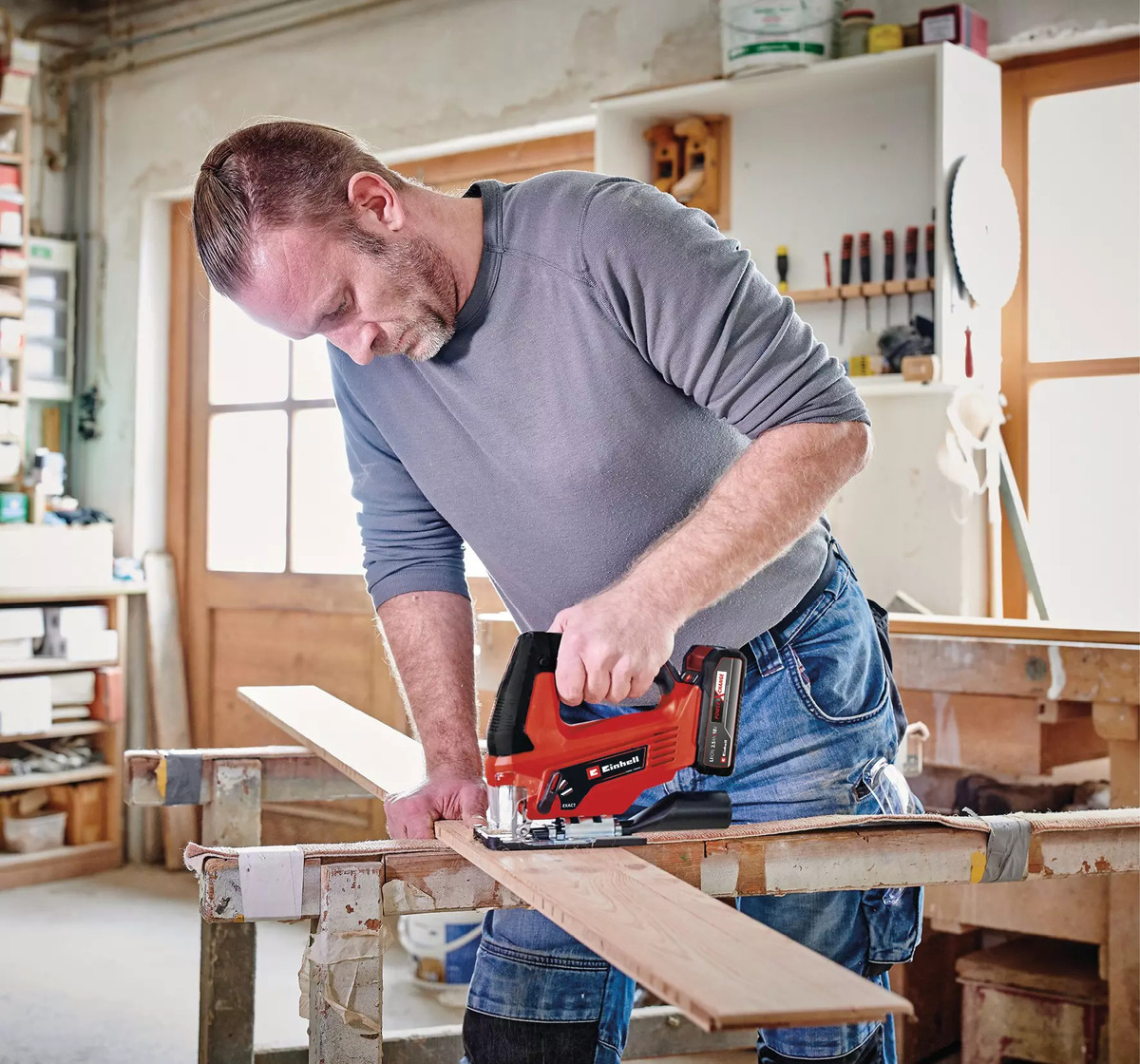 Sierra Caladora Profesional Inalámbrica Einhell Tc-js 18 Li - Imagen 8