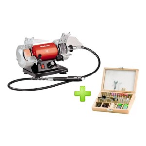 Minitorno Y Amoladora Banco Th-xg 75 Einhell + 100 Accesorio Color Rojo Potencia 120 W
