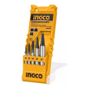 Set Extractor De Tornillos Ingco Rosca Izquie Macho 3 A 18mm