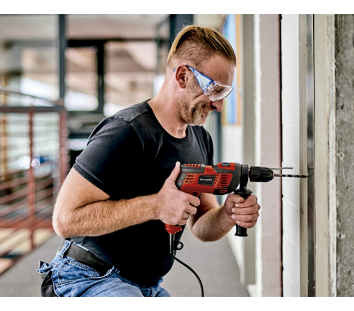 Taladro Percutor Electrico 720w Tc-id 720/1 E Einhell Color Rojo - Imagen 3