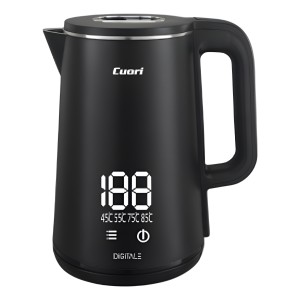 Jarra Electrica Cuori 1500w Selector Temperatura Digital Negro