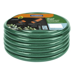 Manguera Tramontina 10m Con Acoples De Rosca Color Verde Oscuro